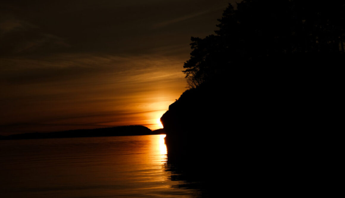 sunset, photograph, San Juan Islands, PNW, Washington State